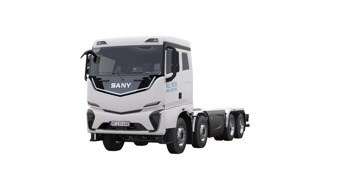 Sany prezentuje eTruck e435 8x4 – bezemisyjna alternatywa dla diesla