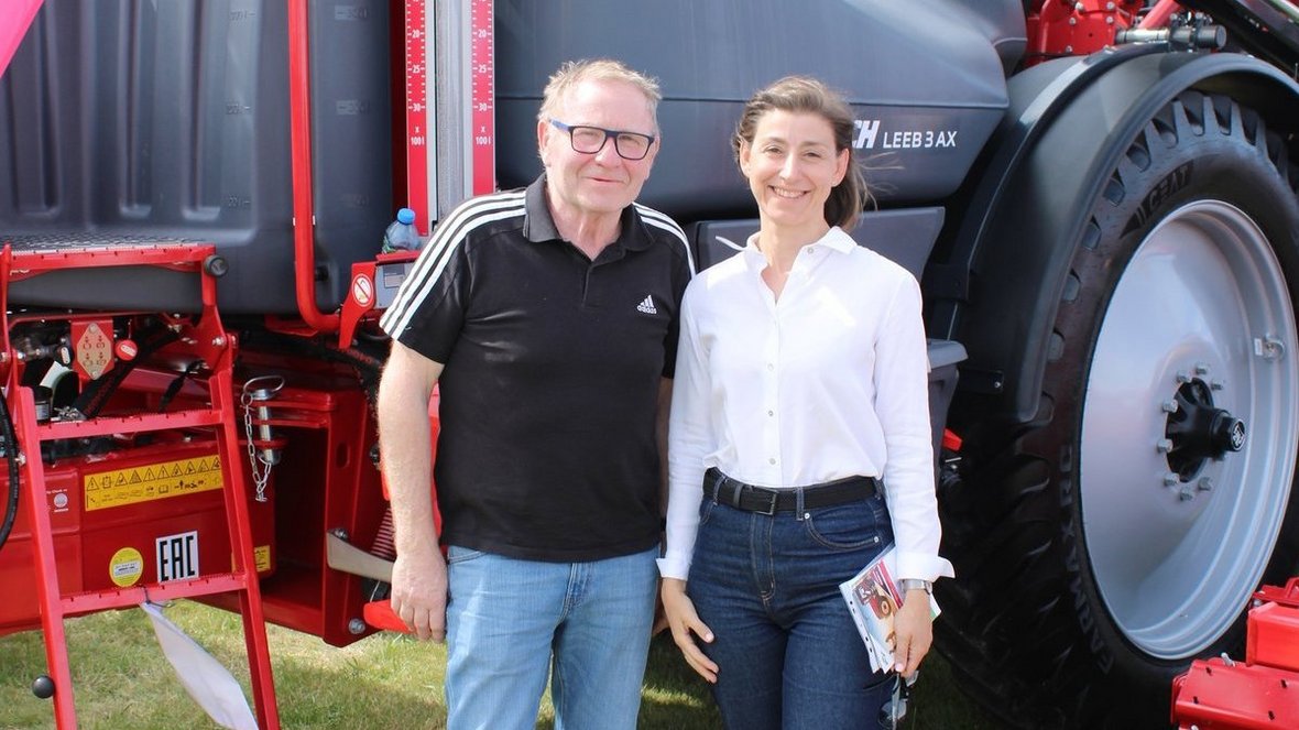 Od prawej: Aleksandra Piotrowska, prezes zarządu spółki Zip Agro oraz Ryszard Kierzek, prezes Kujawsko- Pomorskiej Izby Rolniczej.