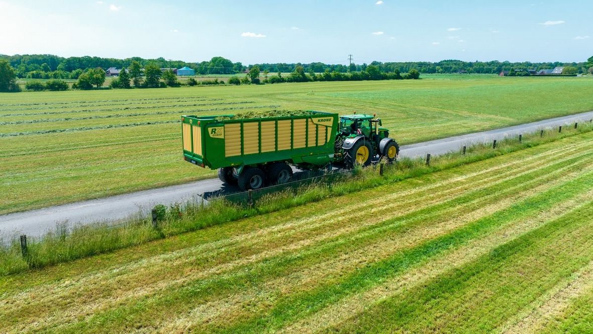 Przyczepy zbierające Krone RX i ZX OptiGrass
