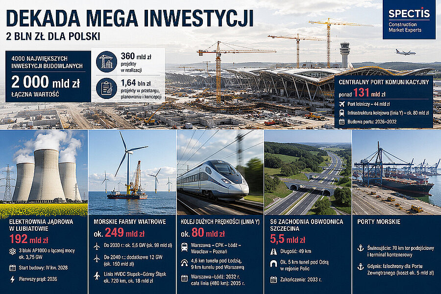 Spectis pokazuje dekadę megainwestycji w Polsce