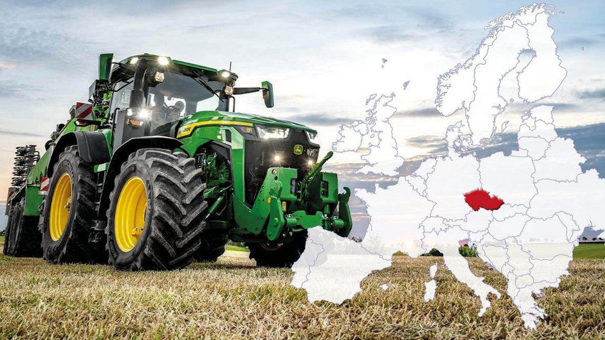 John Deere mocny na rynku ciągników w Czechach