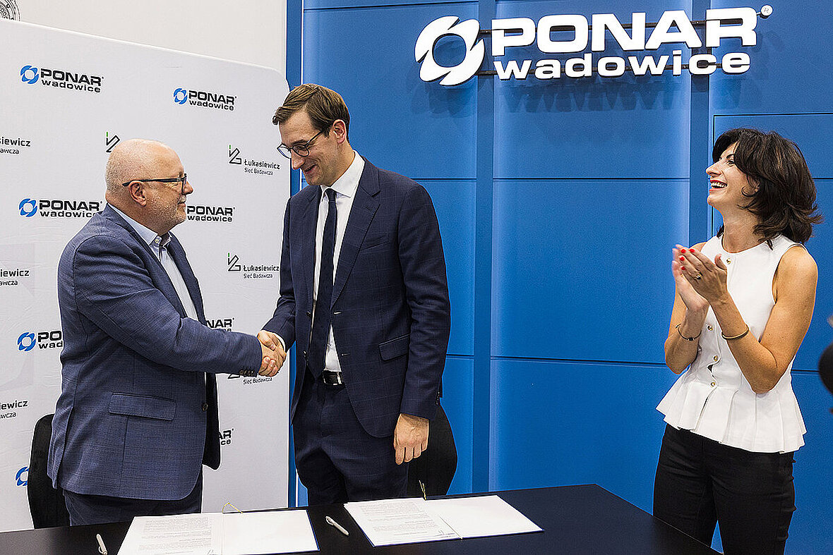 Podpisanie umowy Łukasiewicz Ponar Wadowice