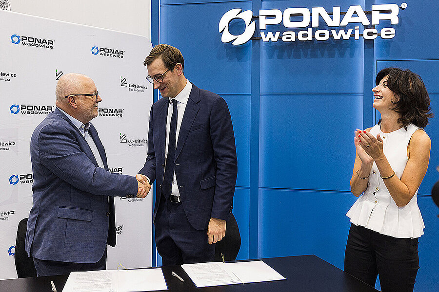 Podpisanie umowy Łukasiewicz Ponar Wadowice