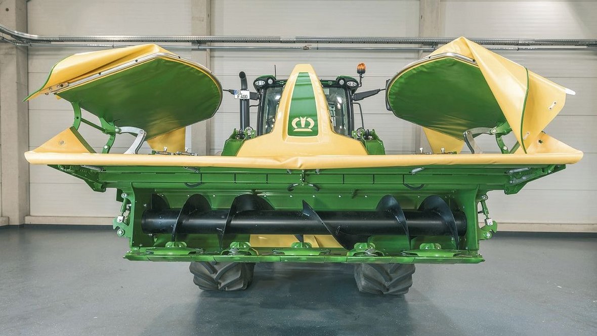 Koszenie na szerokim froncie z Krone EasyCut F 400 CV Fold