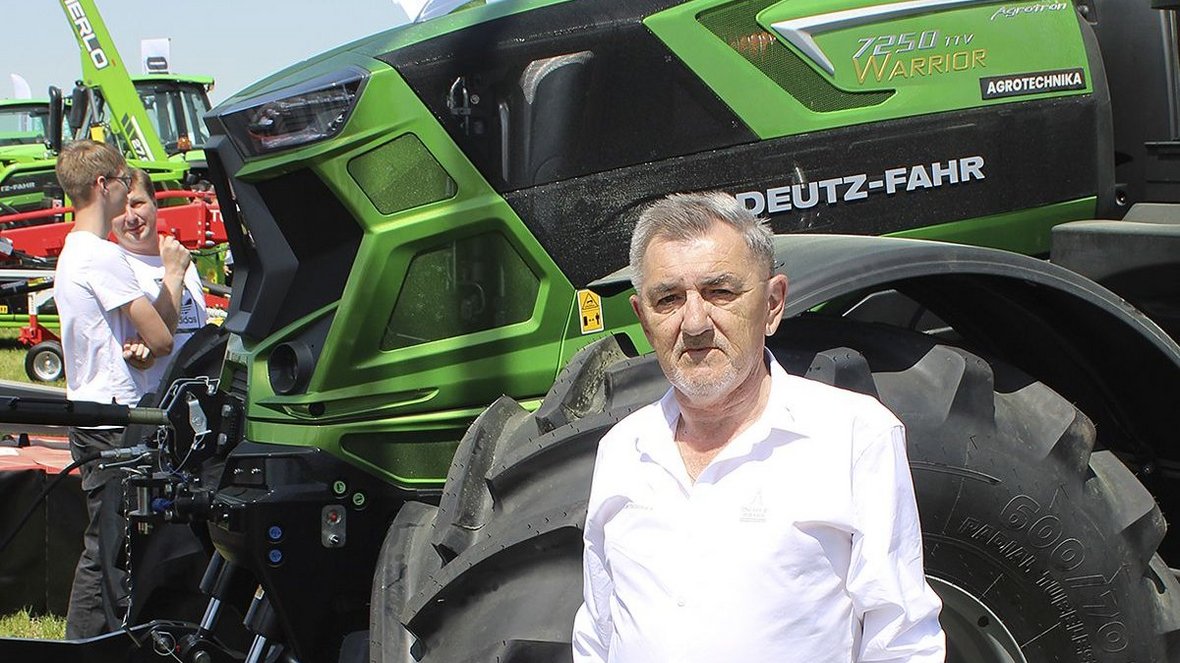 Krzysztof Laszuk, właściciel firmy Agrotechnika Maszyny Rolnicze.