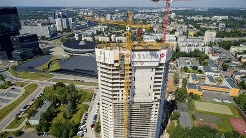 Na budowie najwyższego budynku mieszkalnego na Śląsku
