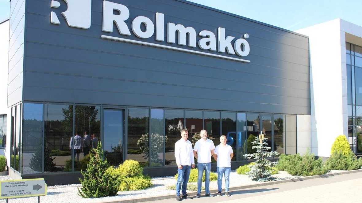 Od lewej: Tomasz Kowalski, współwłaściciel firmy Rolmako, Sławomir Gawelski, szef sprzedaży Industriehof w Polsce i Patryk Wolski (Rolmako)