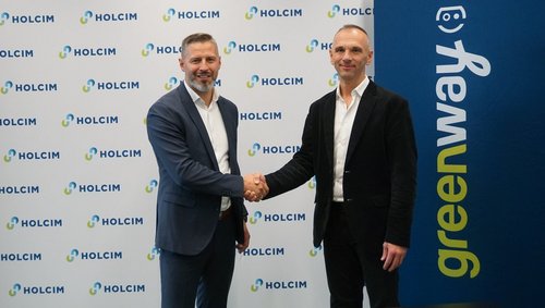 od lewej: Michał Głowacki, dyrektor generalny ds. kruszyw w Holcim Polska, Aleksander Czapczyk z GreenWay