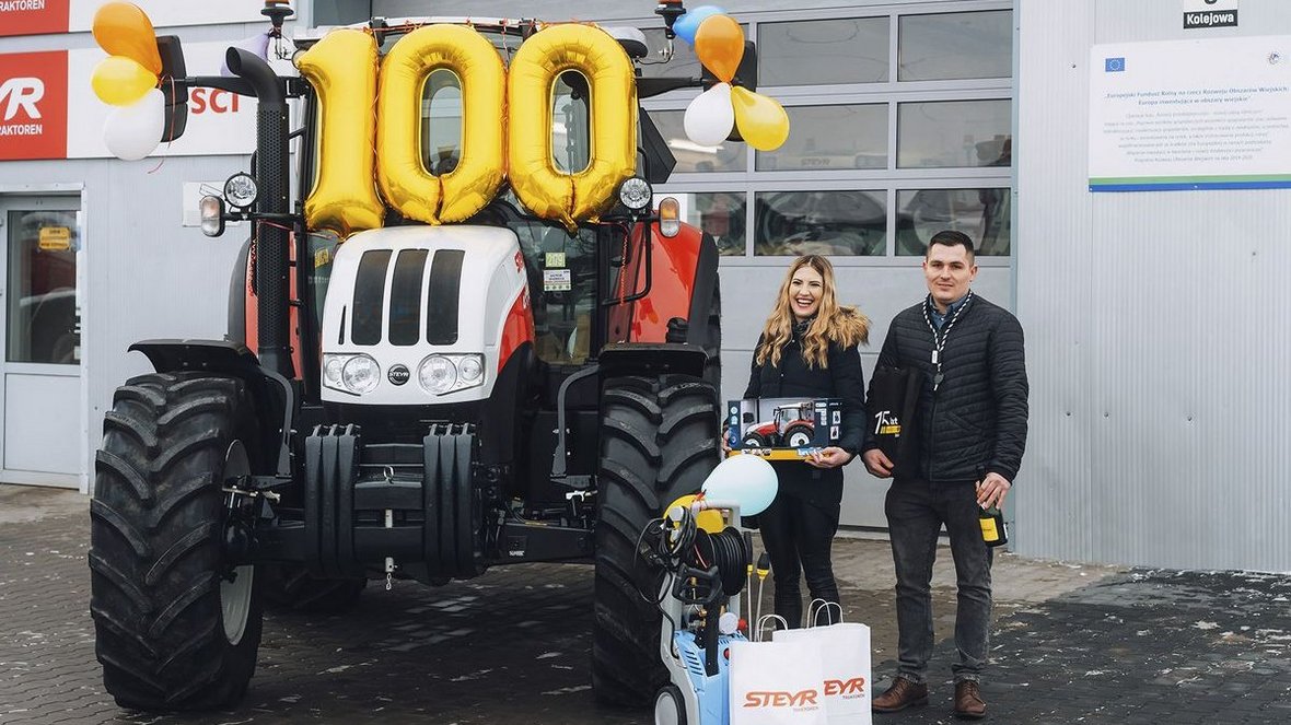 Setny ciągnik Steyr po trzech latach od agroperfekt