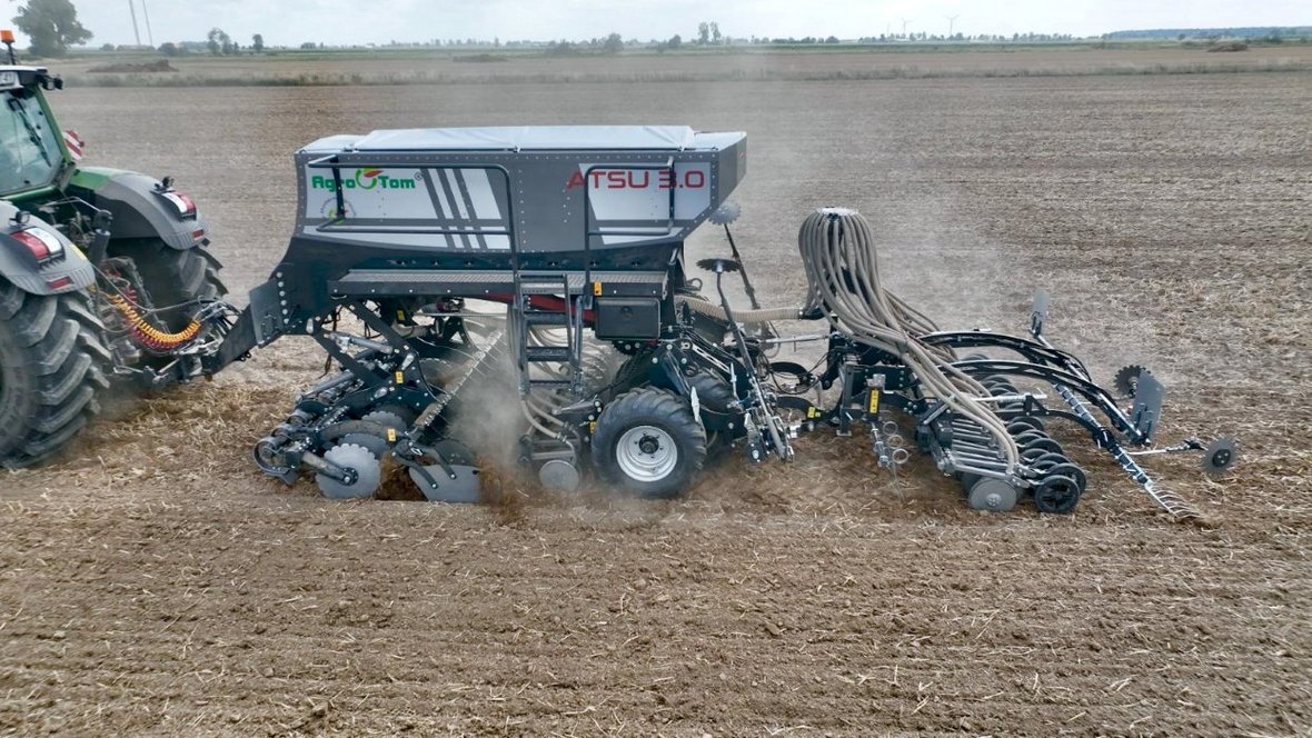Siewnik ATSU firmy Agro-Tom do uprawy uproszczonej