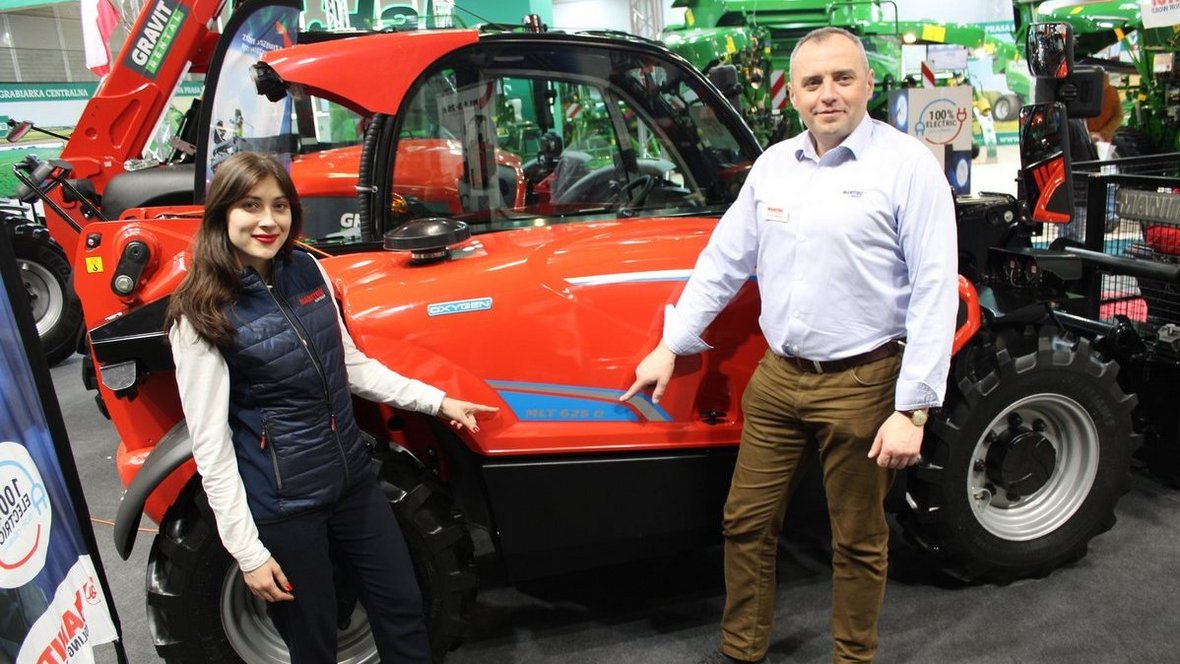 Od lewej: Natalia Wódka, odpowiedzialna za innowacje w firmie Manitou oraz Wojciech Mańkiewicz.