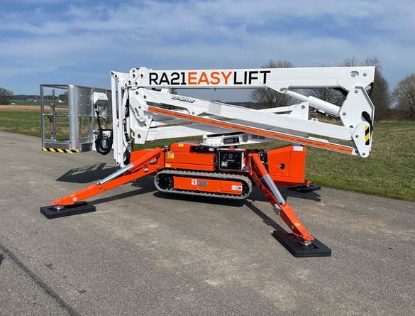 Nowość od Easy Lift: podnośnik gąsienicowy RA21 – wszechstronność i technologia na najwyższym poziomie