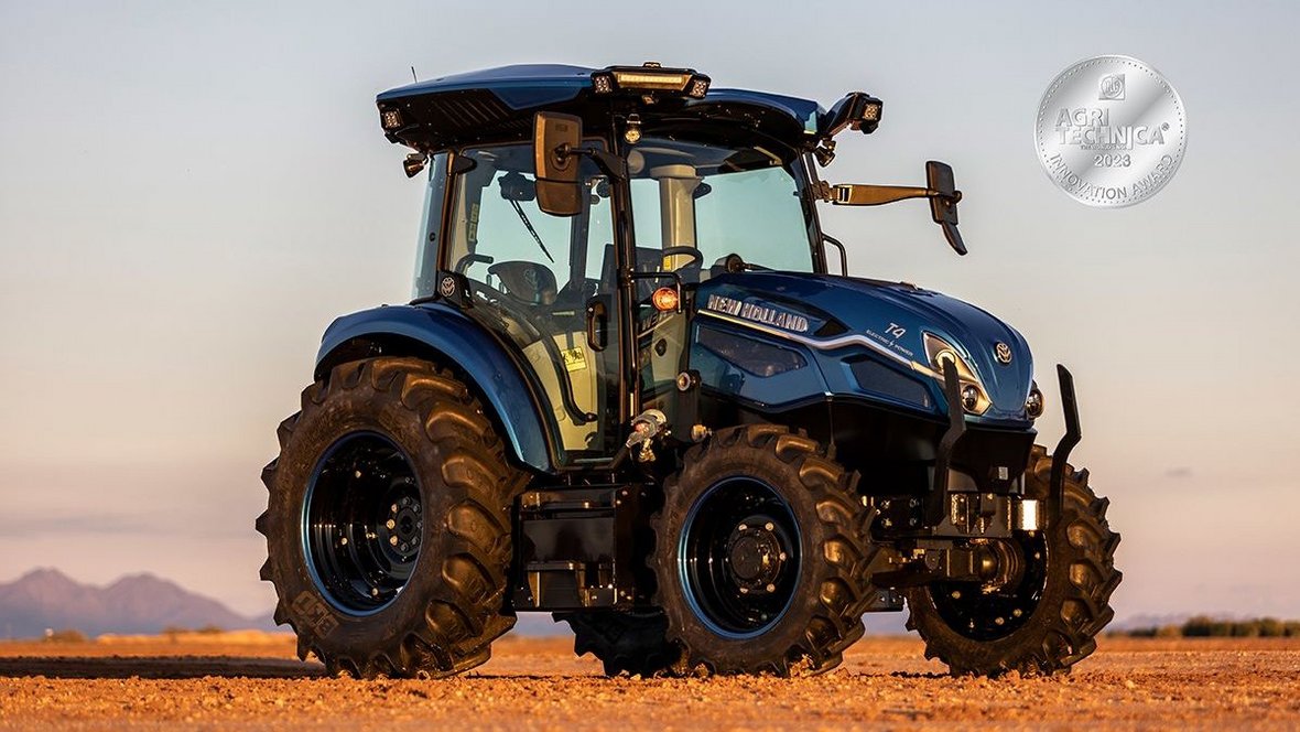 W pełni elektryczny, zautomatyzowany ciągnik użytkowy New Holland T4 Electric Power