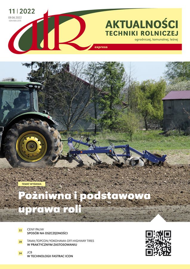 ATR 11/2022. Pożniwna i podstawowa uprawa roli. Pielęgnacja użytków zielonych.