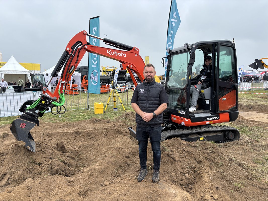 Miłosz Waliszak, sales manager East Europe w Kubota Baumaschinen.