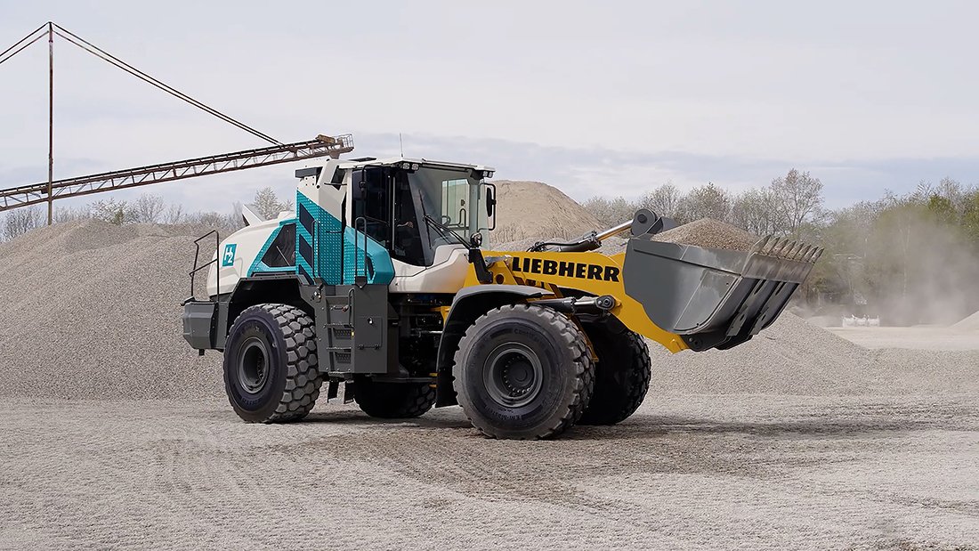 Liebherr, MAN i Daimler Truck - test wodoru na placu budowy