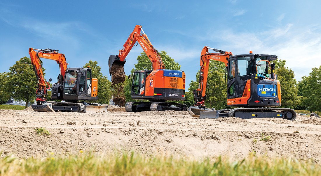 Nowa koparka Hitachi ZX135-7EB – do 8 godzin pracy bez emisji