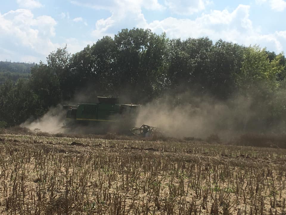 john deere na polu