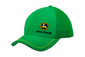 Czapka z daszkiem John Deere zielona z siateczką