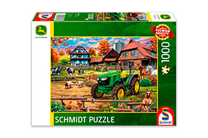 Puzzle John Deere 5050E na farmie