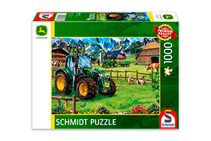 Puzzle John Deere 6120M u podnóża Alp